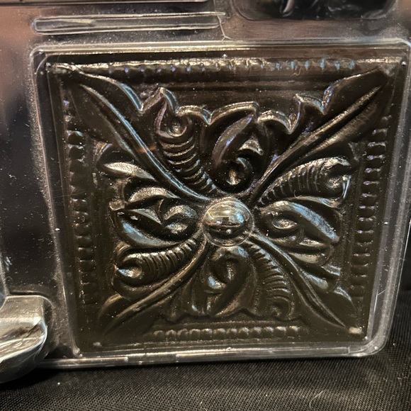 JC Penney Home Collection Decorative Square Leaf Antique Bronze Holdbacks-2 New - Picture 6 of 9
